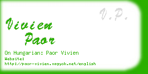 vivien paor business card